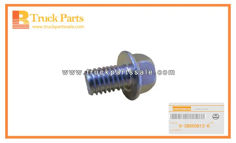 Bolt for ISUZU CYZ51 6WF1 0-28050812-0 0280508120 0-28050-812-0 Tornillo