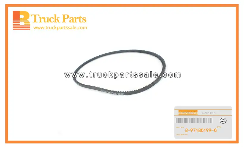Cooling Fan Belt for ISUZU NPR66 4HF1 8-97180199-0 8971801990 8-97180-199-0 Correa del ventilador de refrigeraci??n