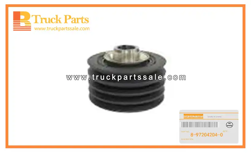 Crankshaft Damper Pulley for ISUZU NKR55 4JB1T 8-97204204-0 8972042040 8-97204-204-0 Polea amortiguadora del cig??e al