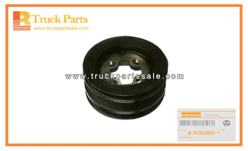 Crankshaft Damper Pulley for ISUZU NPR66 4H 8-97222031-1 8972220311 8-97222-031-1 Polea amortiguadora del cig??e al
