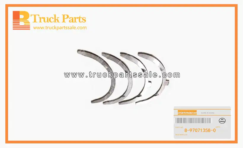 Crankshaft Thrust Washer for ISUZU 4BG1 NKR60 8-97071358-0 8970713580 8-97071-358-0 Arandela de empuje del cig??e al