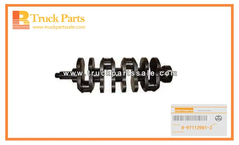 Crankshaft for ISUZU NKR NPR 4HG1 4HF1 8-97112981-2 8971129812 8-97112-981-2 Cig??e al