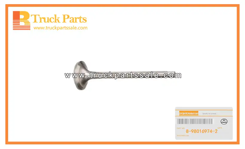 Exhaust Valve for ISUZU FUJI 4JJ1 4JK1 NKR NPR 8-98016974-0 8980169740 8-98016-974-0 V??lvula de escape