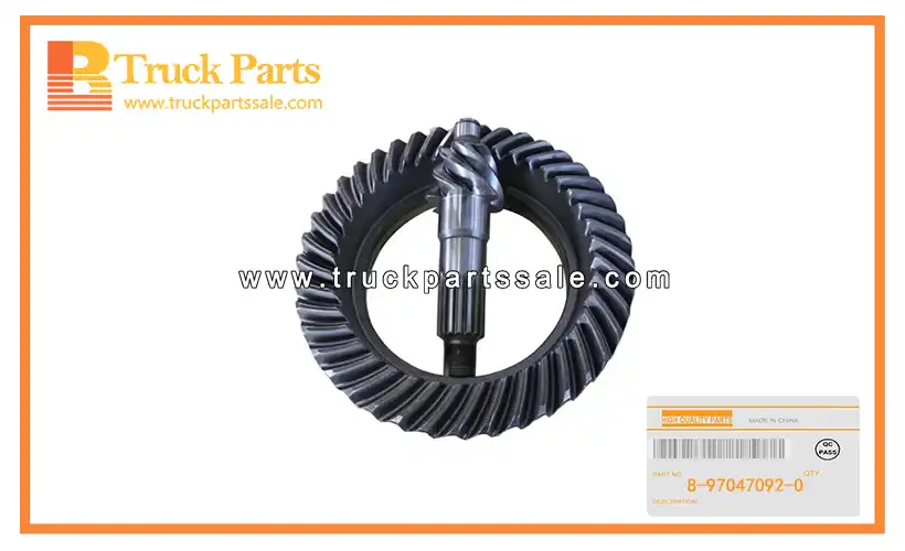 Final Drive Gear Set for ISUZU NPR 8-97047092-0 8970470920 8-97047-092-0 Conjunto de engranajes de transmisi??n final