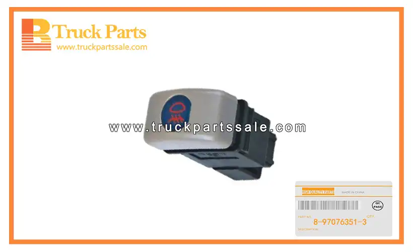 Fog Lamp Switch for ISUZU NHR NKR NPR 8-97076351-3 8970763513 8-97076-351-3 Interruptor de luz antiniebla