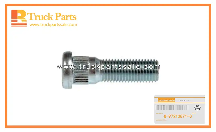 Front Axle Wheel Pin for ISUZU TFR16 4ZD1 8-97213871-0 8972138710 8-97213-871-0 Pasador de rueda del eje delantero
