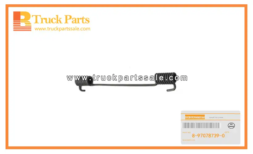 Front Brake Shoe Return Spring for ISUZU NKR NPR 8-97078739-0 8970787390 8-97078-739-0 Resorte de retorno de zapata de freno delantero