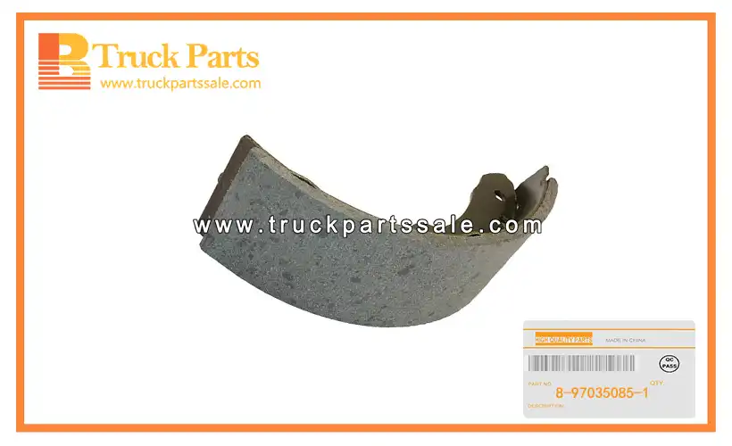 Front Brake Shoe for ISUZU NKR55 4JB1 8-97035085-1 8970350851 8-97035-085-1 Zapata de freno delantero