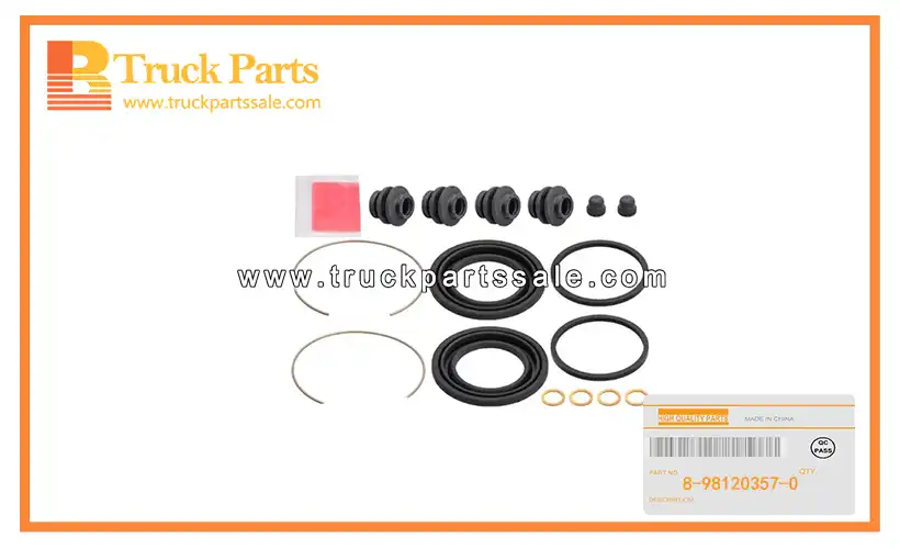 Front Caliper Disc Brake RepaIR Kit for ISUZU NKR NPR 8-98120357-0 8981203570 8-98120-357-0 Kit de reparaci??n de freno de disco de pinza delantera