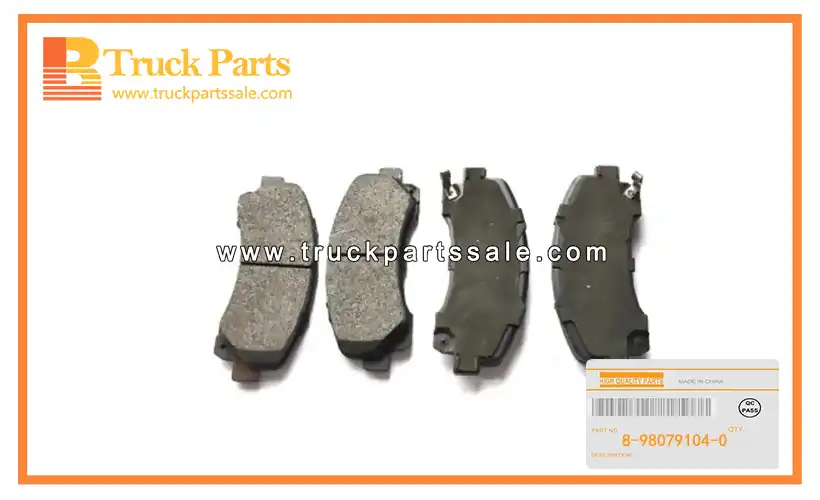 Front Disc Brake Caliper Pad Kit for ISUZU D-MAX09 TFR 8-98079104-0 8980791040 8-98079-104-0 Kit de pastillas de freno de disco delantero