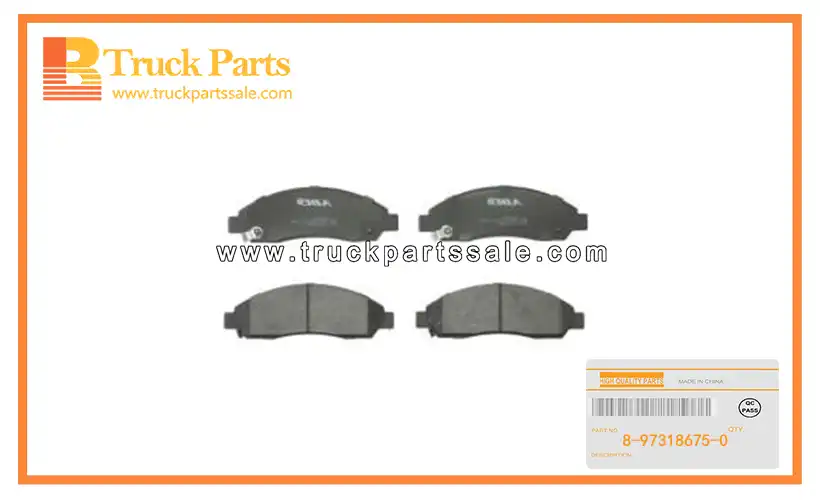 Front Disc Brake Caliper Pad Kit for ISUZU DMAX 8-97318675-0 8973186750 8-97318-675-0 Kit de pastillas de freno de disco delantero