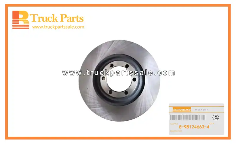Front Disc Brake Rotor for ISUZU DMAX 8-98124663-4 8981246634 8-98124-663-4 Rotor de freno de disco delantero