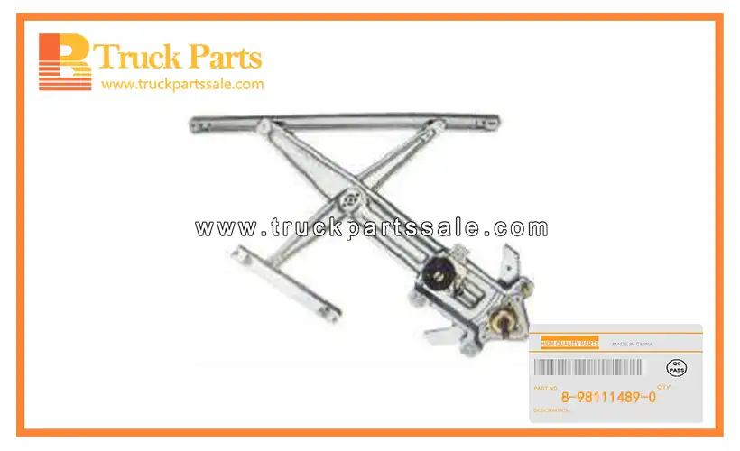 Front Door Window Regulator for ISUZU D-MA 8-98111489-0 8981114890 8-98111-489-0 Regulador de ventana de puerta delantera