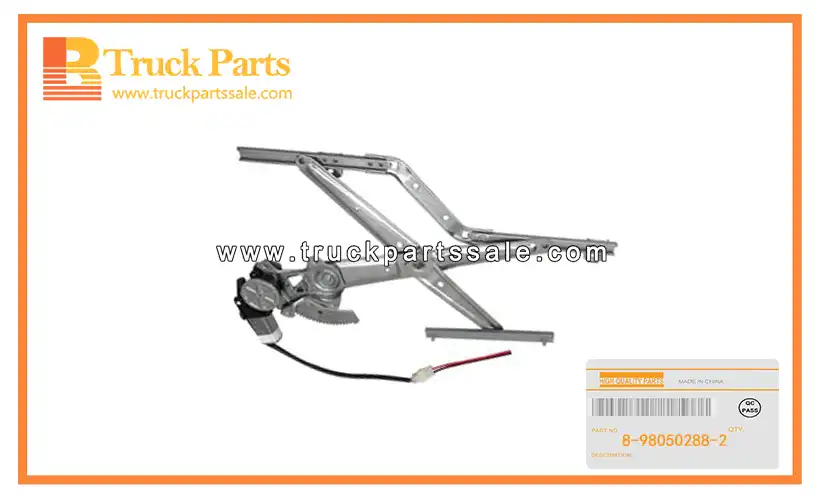 Front Door Window Regulator for ISUZU NPR 4HG1 8-98050288-2 8980502882 8-98050-288-2 Regulador de ventana de puerta delantera
