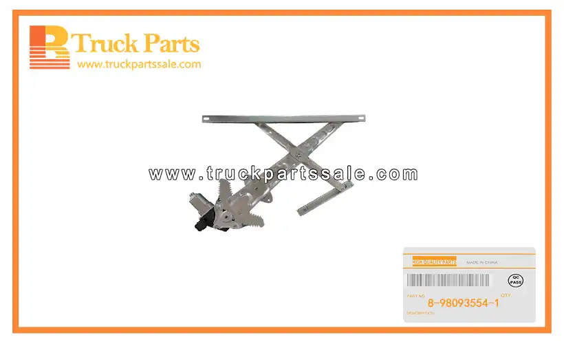 Front Door Window Regulator for ISUZU TFR 8-98093554-1 8980935541 8-98093-554-1 Regulador de ventana de puerta delantera