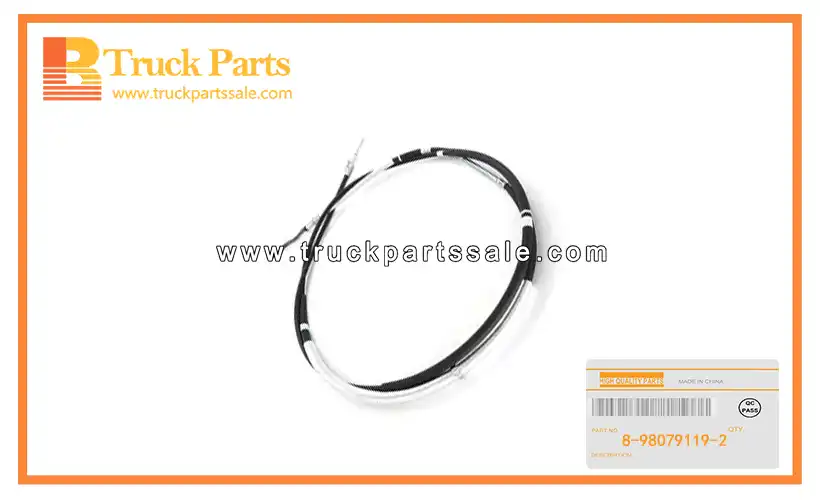 Front Lower Park Brake Cable for ISUZU NPR 8-98079119-2 8980791192 8-98079-119-2 Cable de freno de estacionamiento inferior delantero