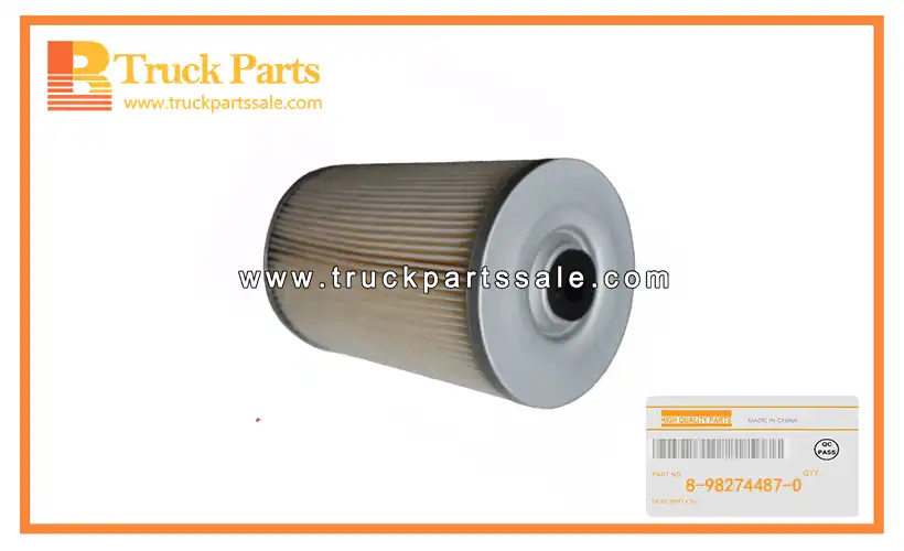 Oil Filter Element for ISUZU 6HK1 8-98274487-0 8982744870 8-98274-487-0 Elemento filtrante de aceite