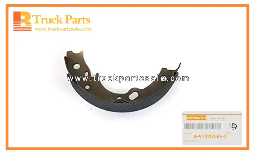 Parking Break Shoe for ISUZU NKR NPR 8-97020250-2 8970202502 8-97020-250-2 Zapata de freno de estacionamiento