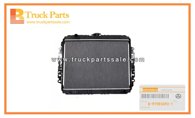 Radiator Assembly for ISUZU 4JA1 TFR54 8-97093692-1 8970936921 8-97093-692-1 Conjunto de radiador
