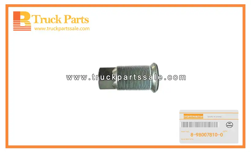 Rear Axle Inner Wheel Nut for ISUZU NQR71 4HG1 8-98007810-0 8980078100 8-98007-810-0 Tuerca de rueda interior del eje trasero