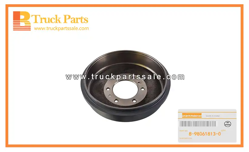 Rear Brake Drum for ISUZU TFS 8-98061813-0 8980618130 8-98061-813-0 Tambor de freno trasero