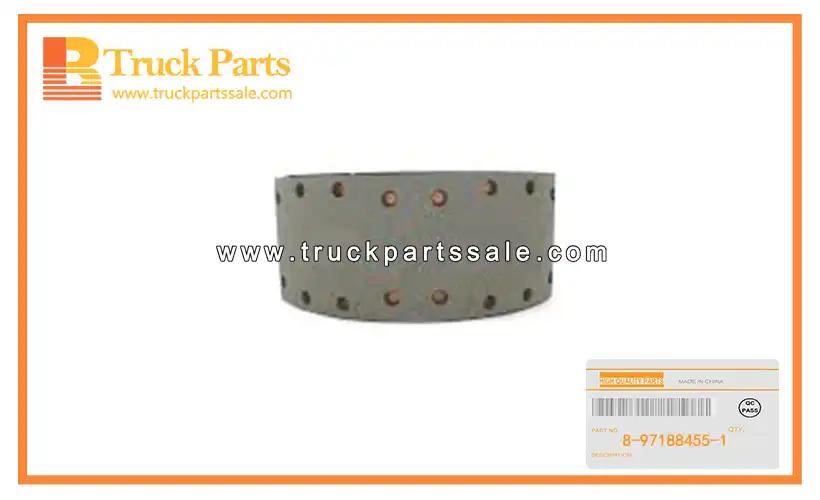 Rear Brake Shoe Assembly for ISUZU 700P 4HK1 8-97188455-1 8971884551 8-97188-455-1 Conjunto de zapata de freno trasero