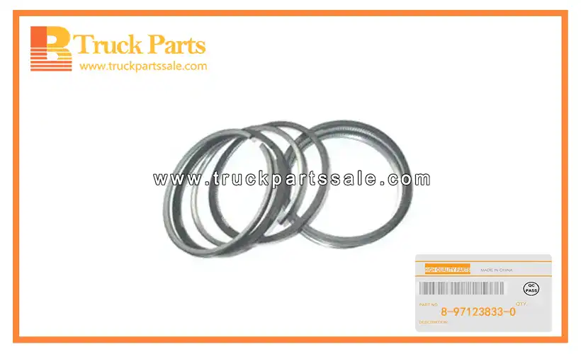 Standard Piston Ring Set for ISUZU 4BG1 8-97123833-0 8971238330 8-97123-833-0 Juego de anillos de pist??n est??ndar
