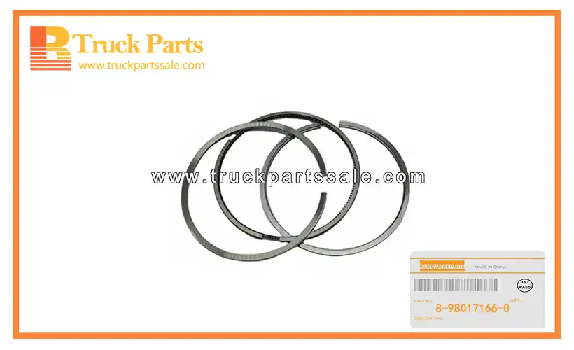 Standard Piston Ring Set for ISUZU XE 4HK1 6HK1 8-98017166-0 8980171660 8-98017-166-0 Juego de anillos de pist??n est??ndar