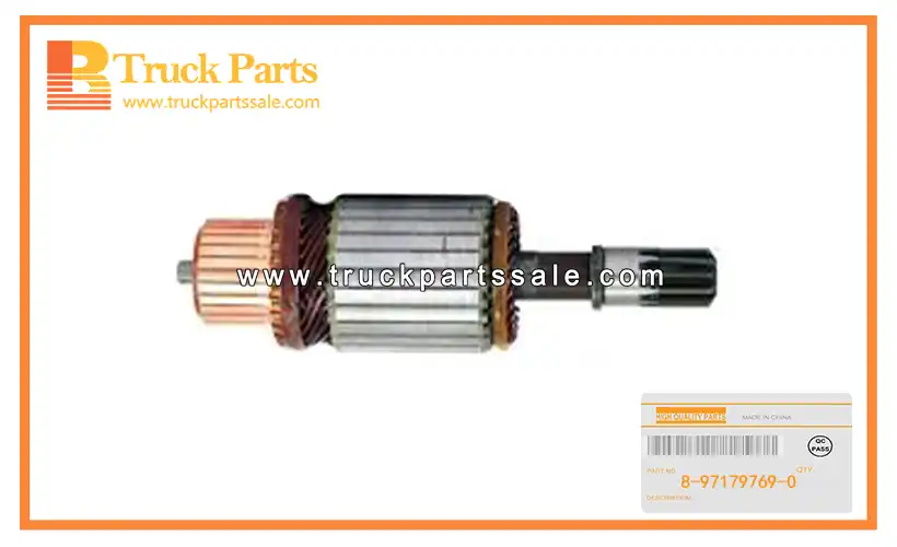 Starter Armature for ISUZU NPR NKR 8-97179769-0 8971797690 8-97179-769-0 Armadura de arranque