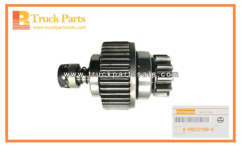 Starter Pinion Clutch Assembly for ISUZU NKR NPR 8-98222100-0 8982221000 8-98222-100-0 Conjunto de embrague de pi ??n de arranque