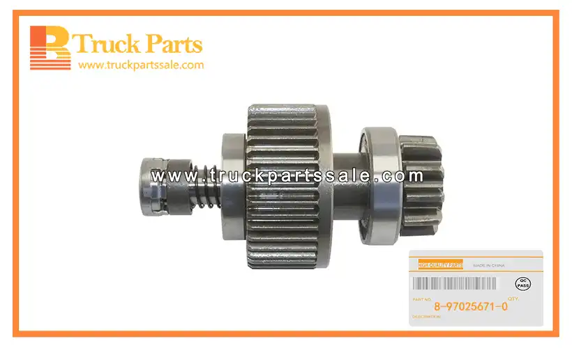 Starter Pinion Clutch Assembly for ISUZU NPR66 4HF1 8-97025671-0 8970256710 8-97025-671-0 Conjunto de embrague de pi ??n de arranque