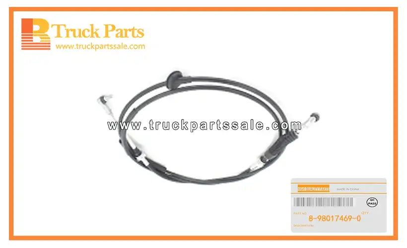 Transmission Control Shift Cable for ISUZU FTR MZX6P 8-98017469-0 8980174690 8-98017-469-0 Cable de cambio de control de transmisi??n