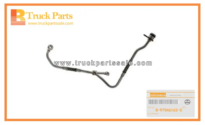 Turbocharger Feed Oil Pipe for ISUZU NPR65 4BD2 8-97046163-0 8970461630 8-97046-163-0 Tubo de aceite de alimentaci??n del turbocompresor