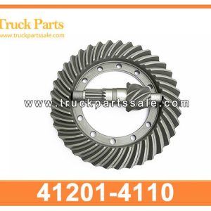 41201-4110 for hino truck front crown wheel and pinion set 7*41