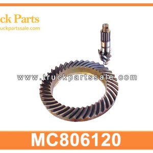 MC806120 Crown Wheel and Pinion Gear used on MITSUBISHI 6D15 Rear Axle Spiral Bevel Gear