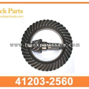 41203-2560 For hino track parts crown wheel and pinion ration 7*43