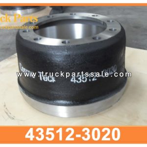 43512-3020 435123020 brake drum for HINO