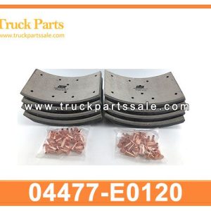04477-E0120 47441-4120 04477E0120 474414120 front brake lining pad for HINO 500 FG