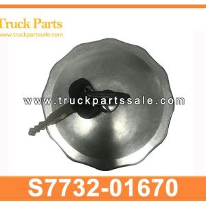 S7732-01670 S773201670 fuel tank cap with lock for HINO E13C J08C J08E P11C