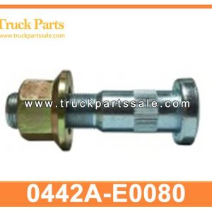0442A-E0080 0442AE0080 rear wheel hub bolt LH RH with nut for HINO 500